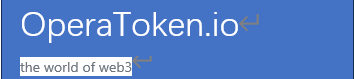 OperaToken.io